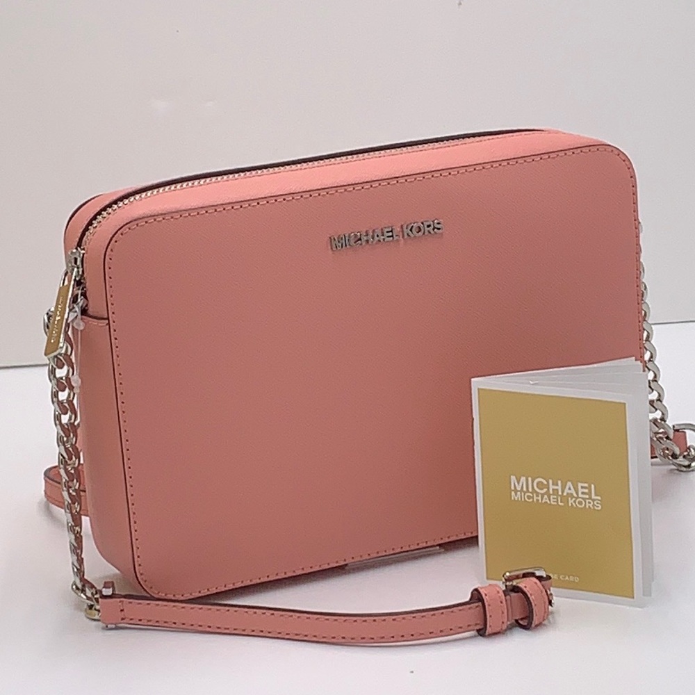 Michael Kors Jet Set Item Large East West Zip Crossbody Leather Primrose 
NWT - Picture 16 of 16